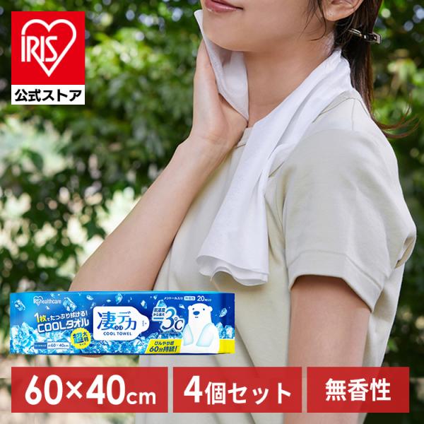 ボディシート 4個セット ウェットタオル 大判 無香性 冷たい メントール 使い捨て 部活 スポーツ...