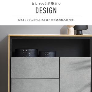 キャビネット 棚 収納 リビングキャビネット ...の詳細画像2