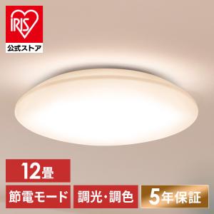 YAZAWA 【在庫限り】ヤザワ LEDシーリングライト 12畳用 調光機能