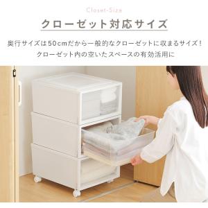 収納ボックス 収納ケース 3個セット キャスタ...の詳細画像2