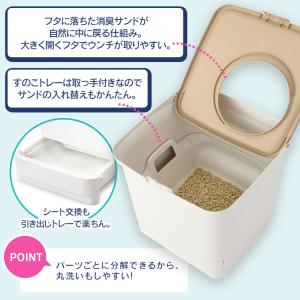 猫トイレ 大型 猫 トイレ システムトイレ セ...の詳細画像5