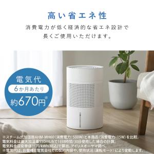 加湿器 気化式 4L 15畳 アイリスオーヤマ...の詳細画像4