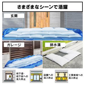 土嚢 土のう 10個入 水で膨らむ 土砂不要 ...の詳細画像5