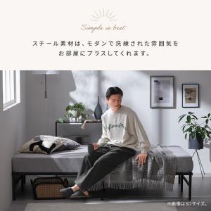ベッド シングル フレーム 高耐荷重 頑丈 通...の詳細画像1