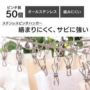 ピンチハンガー ステンレス 50個 ハンガー ...の詳細画像1