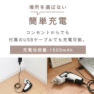 電動ドライバー 小型 充電式 USB充電 3....の詳細画像5