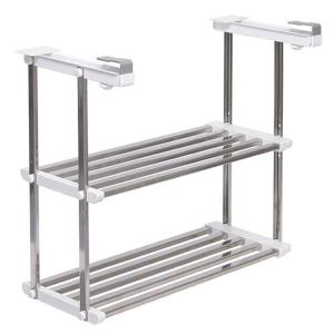 田窪工業所 伸縮吊戸下はさみ棚2段 幅55〜95cm HM2-90L : くらし壱番館