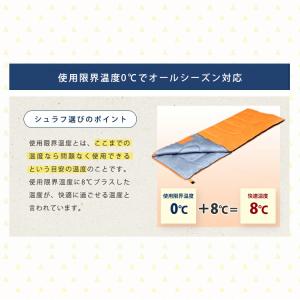 寝袋 冬 シュラフ コンパクト 封筒タイプ マ...の詳細画像5