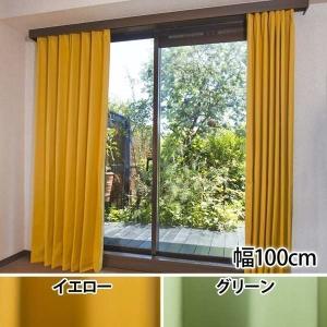 カーテン おしゃれ 遮光 2枚組 1級遮光 防炎 ドレープカーテン 幅100cm (D)