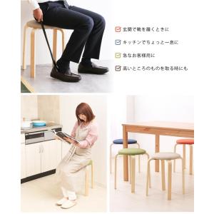 椅子 チェア スタッキング 木目 腰掛け いす...の詳細画像3