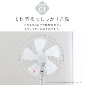 扇風機 5枚羽根 3段調整 リビング扇風機 リ...の詳細画像1
