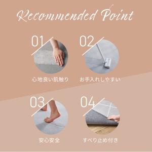 ラグ キッチンマット 洗える 洗えるラグ 玄関...の詳細画像1