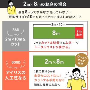 人工芝 ロール 1m×5m アイリスオーヤマ ...の詳細画像4