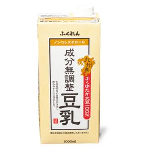 12個入 九州産ふくゆたか大豆成分無調整豆乳 1000ml 116793 ふくれん