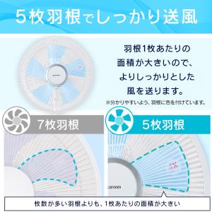 扇風機 小型 アイリスオーヤマ リビング扇風機...の詳細画像2