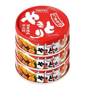 焼き鳥缶 ホテイフーズ やきとり うま辛味 3缶 缶詰 焼き鳥 肉 ホテイのやきとり 炭火 常温保存 夜食 おつまみ 備蓄 防災 焼鳥 ほてい *
