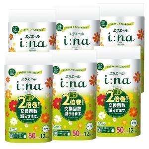 エリエール イーナ トイレットペーパー 2倍巻き 50m×72ロール ダブル 華やぐフローラルの香り 大王製紙
