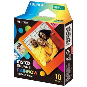 チェキ フィルム スクエアフォーマットフィルム instax SQUARE レインボー 10枚入り