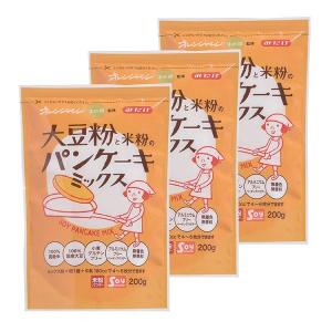 (3袋)みたけ食品 大豆粉と米粉のパンケーキミックス みたけ食品 (D)