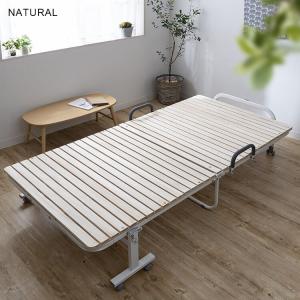 折りたたみベッド シングル すのこベッド 手す...の詳細画像1