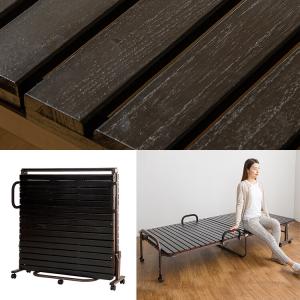 折りたたみベッド シングル すのこベッド 手す...の詳細画像4