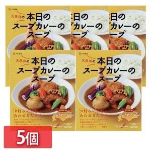 (5個) レトルトカレー 北海道 セット 本日のスープカレーのスープ201g   ベル食品 (D)