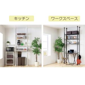 突っ張り棚 突っ張りラック 突っ張り収納 デス...の詳細画像2