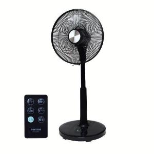 リビングフルリモコン扇 DCモーター30cm センターキャップ銀 ブラック KI-325KDC