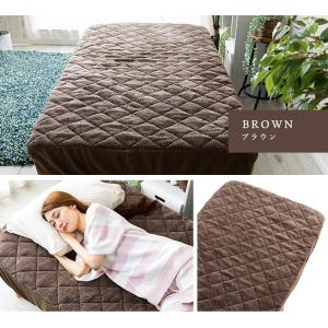 敷きパッド 冬 ボックスシーツ シングル 暖か...の詳細画像1