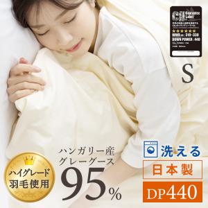 [10%OFFクーポン]掛け布団 シングル 洗える 布団 掛布団 夏用 羽毛布団 日本製 ダウンケット 抗菌 防臭 グレーグース ハンガリー GGD95% 代引不可｜irisplaza