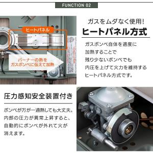 カセットコンロ ガスコンロ 卓上コンロ アイリ...の詳細画像5