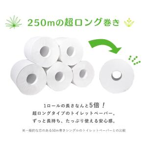 トイレットペーパー シングル 芯なし 5倍巻 ...の詳細画像1
