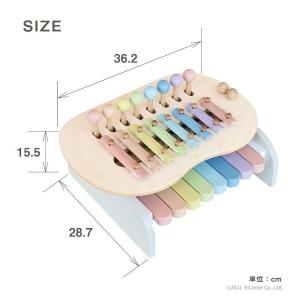 鉄琴 音楽 楽器 木のおもちゃ 知育玩具 Sw...の詳細画像2