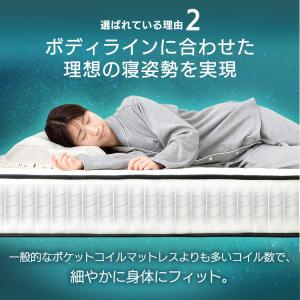 マットレス シングル 点で支える ポケットコイ...の詳細画像5