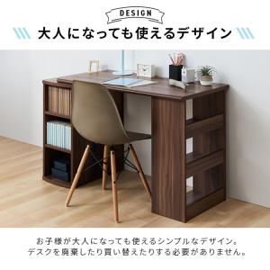 机 勉強机 学習机 子供 コンパクトデスク 棚...の詳細画像2