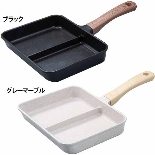 コンパクトサイズ 二分割 朝食・お弁当 IH対応二品同時に作れるフライパン