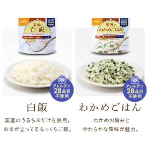 非常食 防災食 15食セット アルファ米 尾西...の詳細画像5