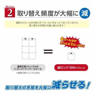 トイレットペーパー シングル 6倍巻き 300...の詳細画像4