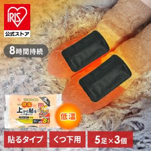 カイロ 貼る 低温 使い捨て 靴下用カイロ 防寒 あったか 冬 冷え 防災 靴下 室内 ほんわか低温タイプ 上から貼るくつ下用カイロ 5足入り 3個セット