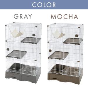 キャットケージ 4段 システムトイレ一体キャッ...の詳細画像1