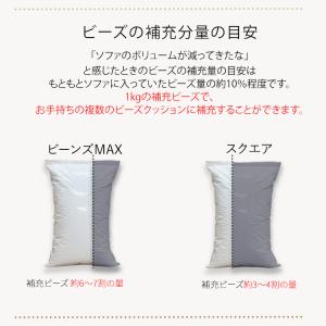 ビーンズMAX 補充用ビーズ 1000g ホワイトの詳細画像3