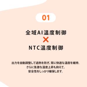 パネルヒーター 足元 折りたたみ 遠赤外線 3...の詳細画像2