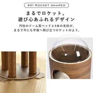 キャットタワー 木製 据え置き 猫 ハウス ペ...の詳細画像2