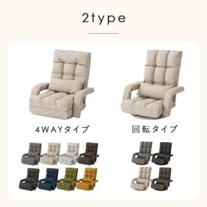座椅子 肘掛け ひじ掛け 肘掛け付き リクライ...の詳細画像1