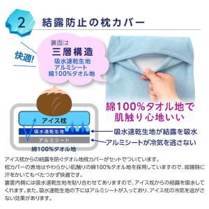 アイス枕 アイスまくら ジェル カバー付きまく...の詳細画像3