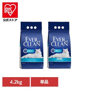 猫砂 鉱物 ベントナイト 固まる 消臭 活性炭 吸収力 猫トイレ 袋タイプ 長期消臭 無香 芳香 エクストラフレッシュ 4.2kg エバークリーン