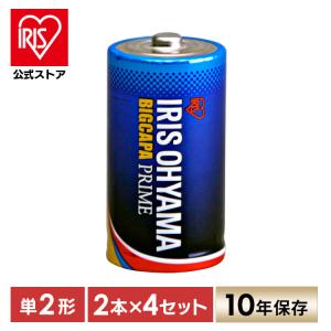 (訳あり) (使用推奨期限2032年7月) 電池 乾電池 単2 単二形 アイリスオーヤマ (メール便)