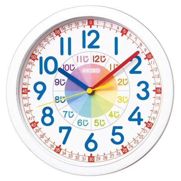 セイコークロック 時計 KX617W 知育 子供 子ども キッズ 部屋 とけい お祝い ギフト 入学