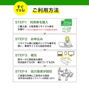 小型家電リサイクル券 -廃家電を自宅から宅配便...の詳細画像4