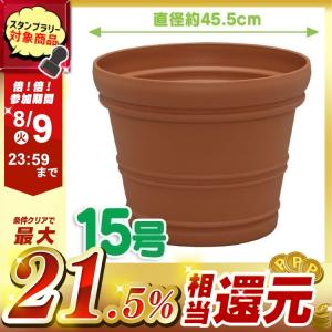 【在庫処分】大型プランター 植木鉢 プラスチック 15号 アイリスオーヤマ